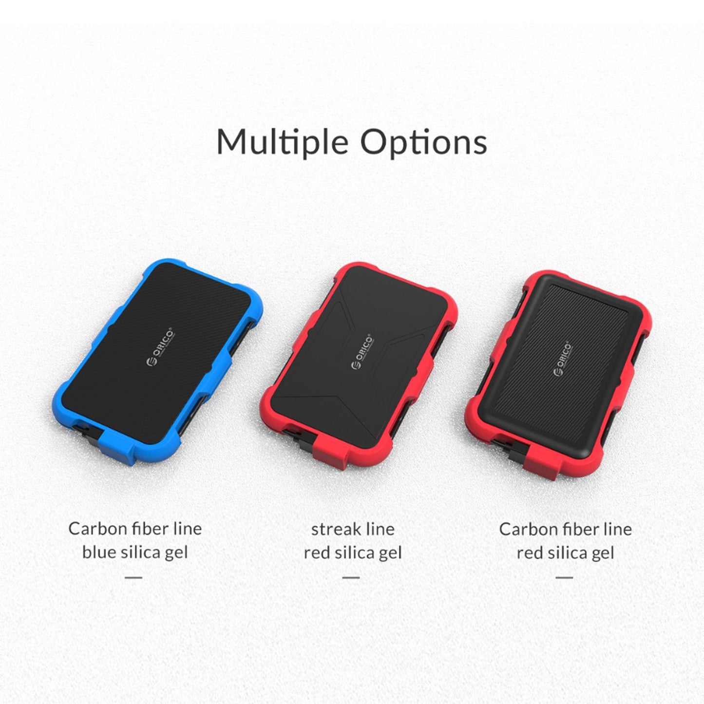 2.5 USB Hard Drive HDD Enclosure Adapter Case Data Storage Blue "