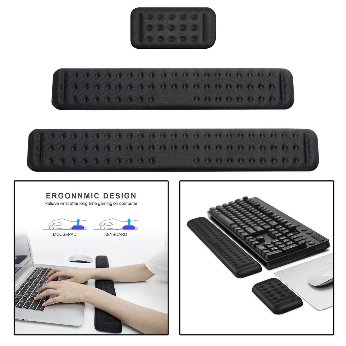 Keyboard Wrist Rest Pad Mouse Wrist Rest Support for Computer PC Office S