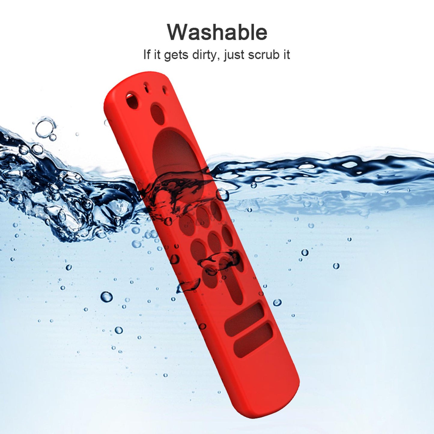 Remote Control Sleeve Cover Shell for ALEXA Voice Remote 3rd Gen red