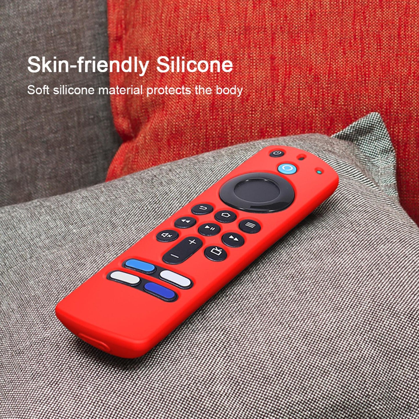 Remote Control Sleeve Cover Shell for ALEXA Voice Remote 3rd Gen red