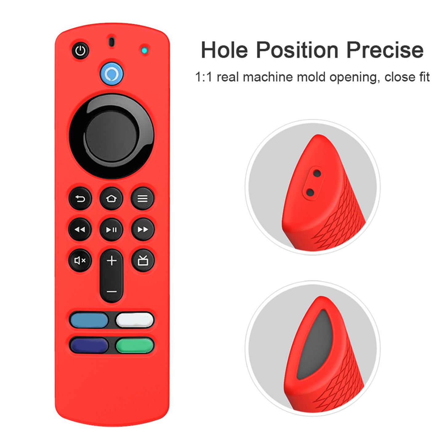 Remote Control Sleeve Cover Shell for ALEXA Voice Remote 3rd Gen red