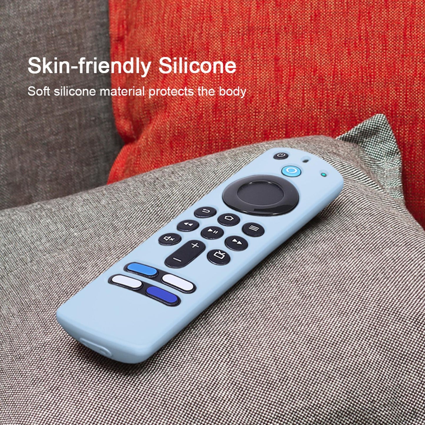 Remote Control Sleeve Cover Shell for ALEXA Voice Remote 3rd Gen blue