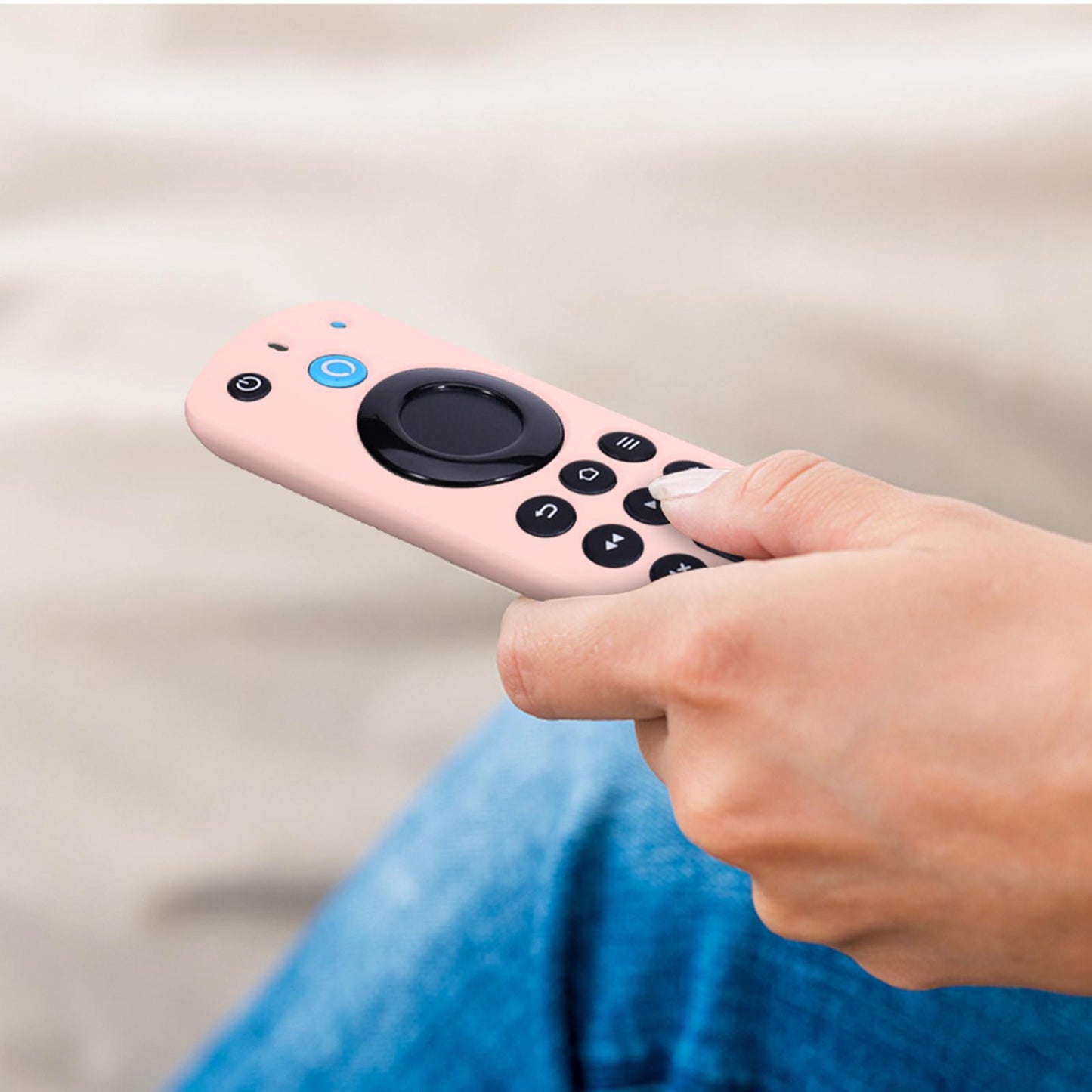 Remote Control Sleeve Cover Shell for ALEXA Voice Remote 3rd Gen pink