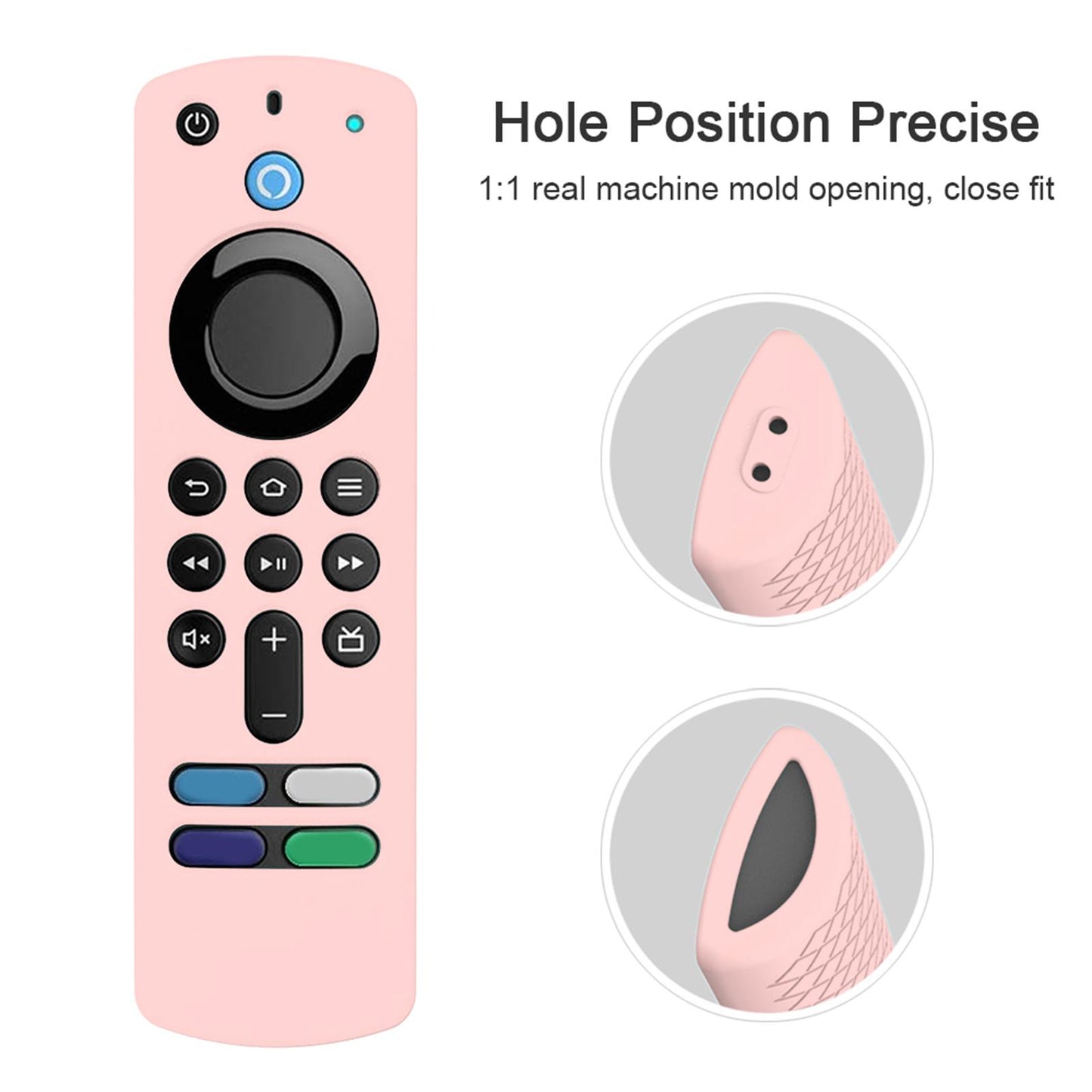 Remote Control Sleeve Cover Shell for ALEXA Voice Remote 3rd Gen pink