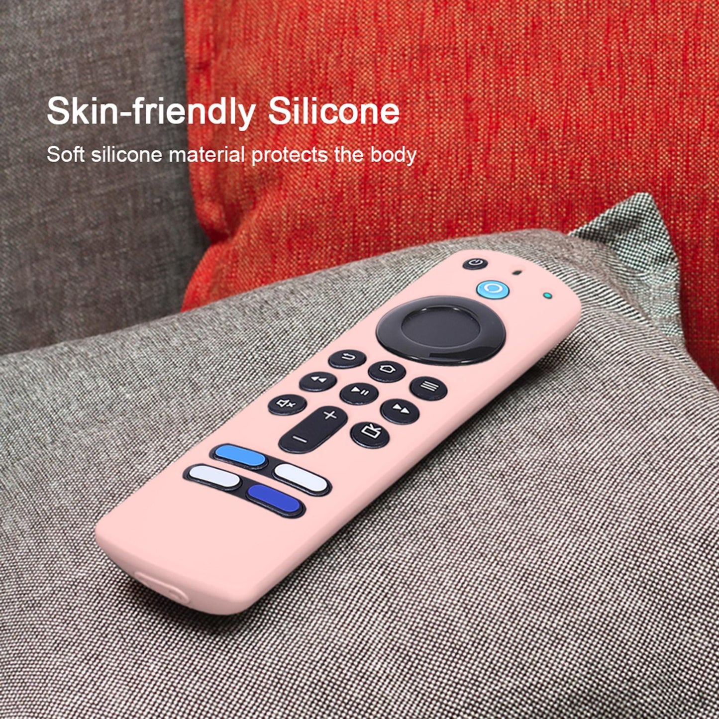 Remote Control Sleeve Cover Shell for ALEXA Voice Remote 3rd Gen pink