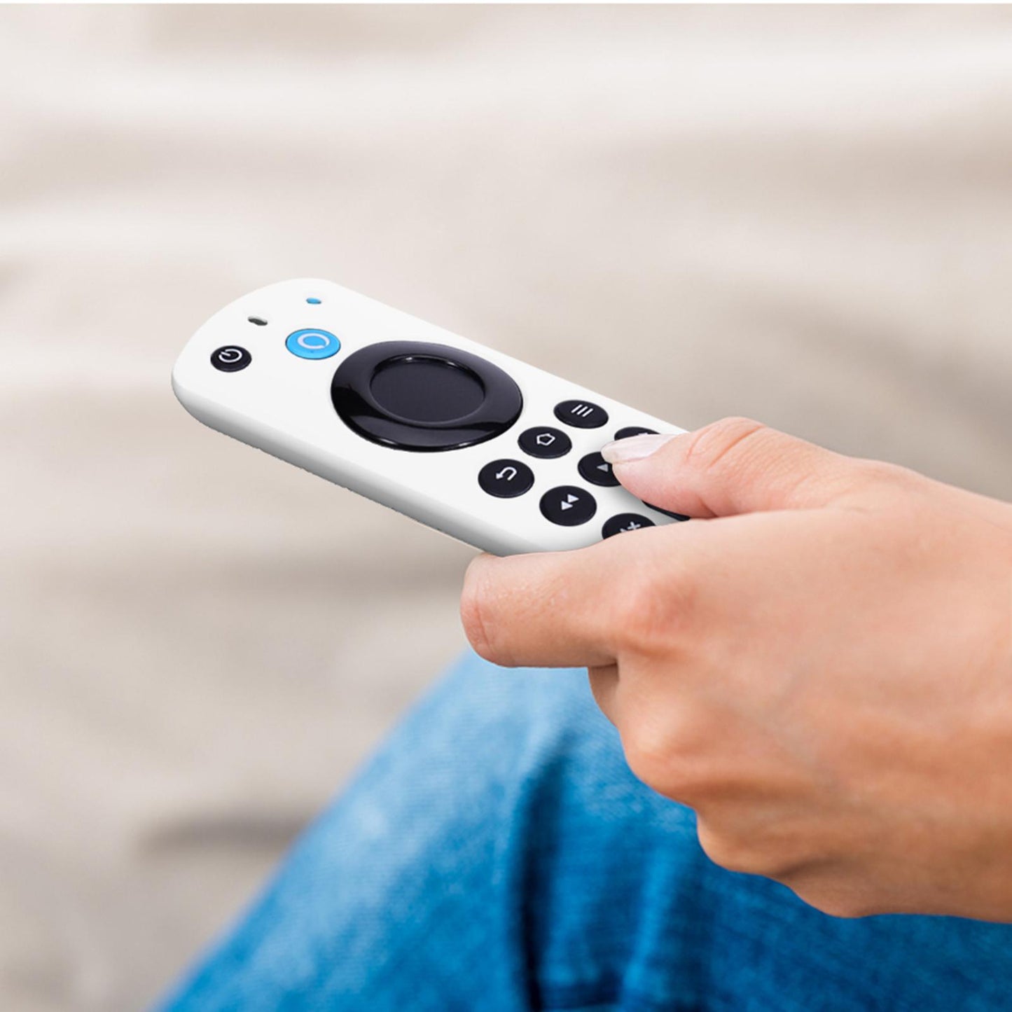 Remote Control Sleeve Cover Shell for ALEXA Voice Remote 3rd Gen white