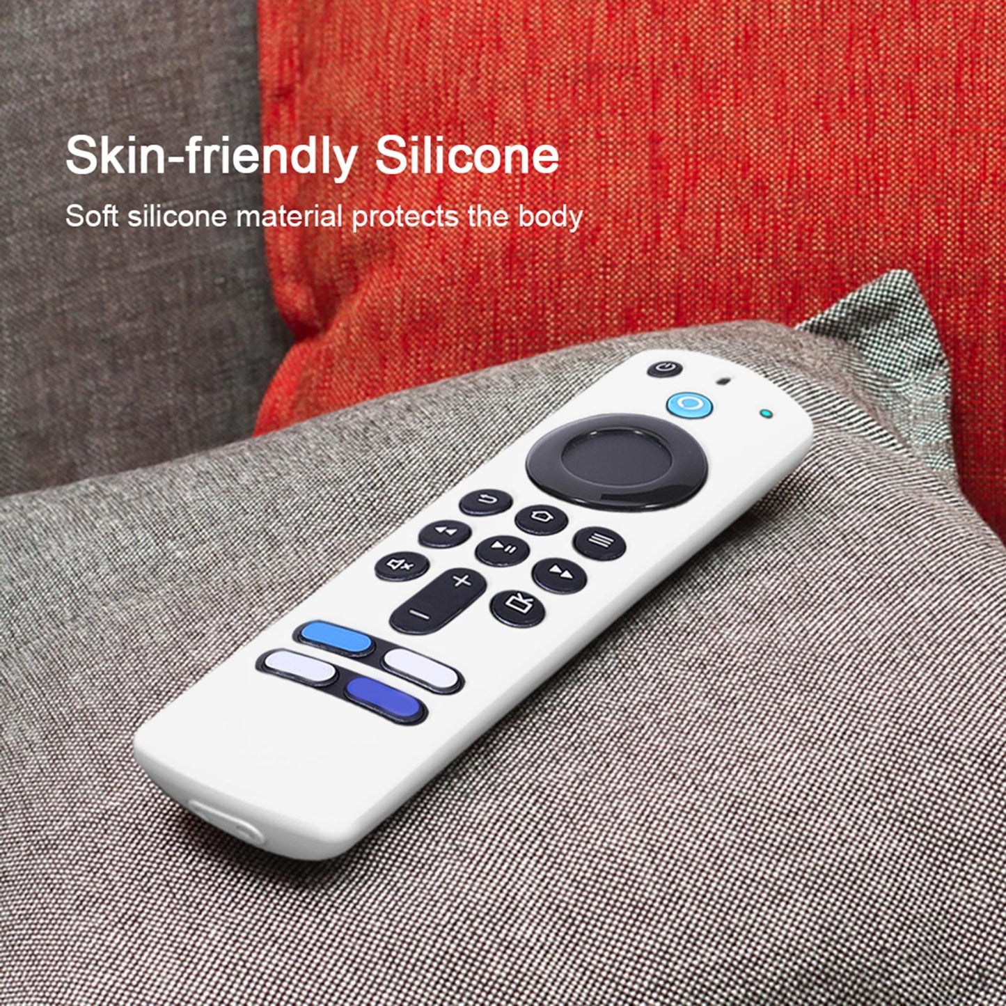 Remote Control Sleeve Cover Shell for ALEXA Voice Remote 3rd Gen white
