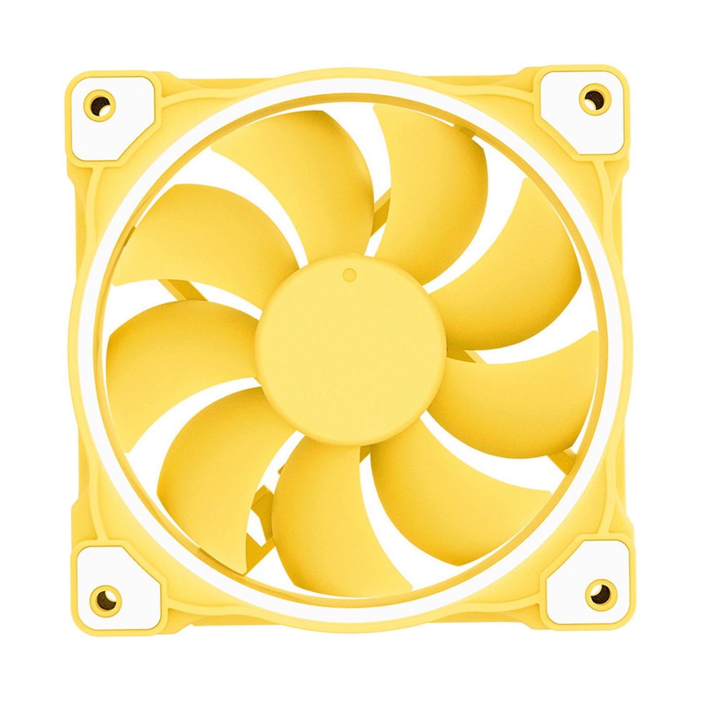 Case Fan PWM Case Fan 5V 3 PIN Motherboard Sync Computer Case Cooling Yellow