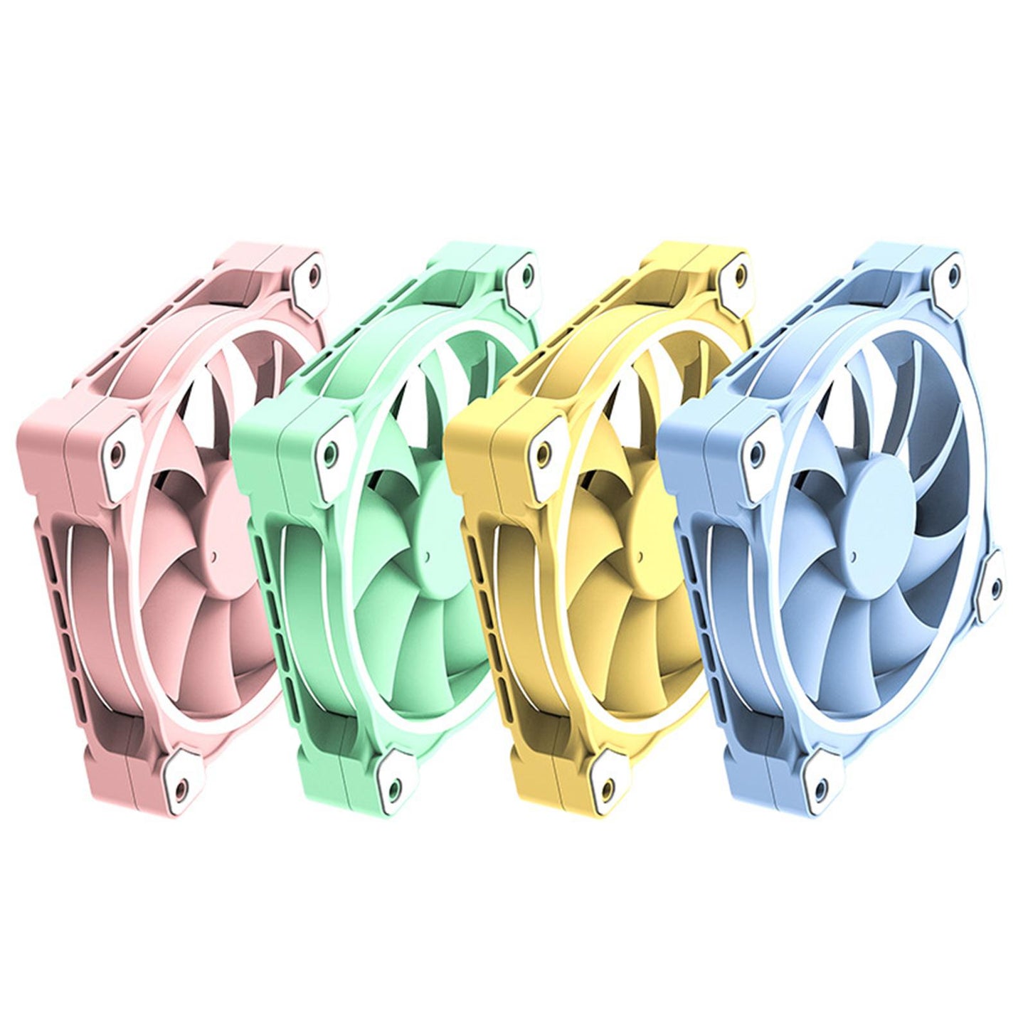 Case Fan PWM Case Fan 5V 3 PIN Motherboard Sync Computer Case Cooling Yellow