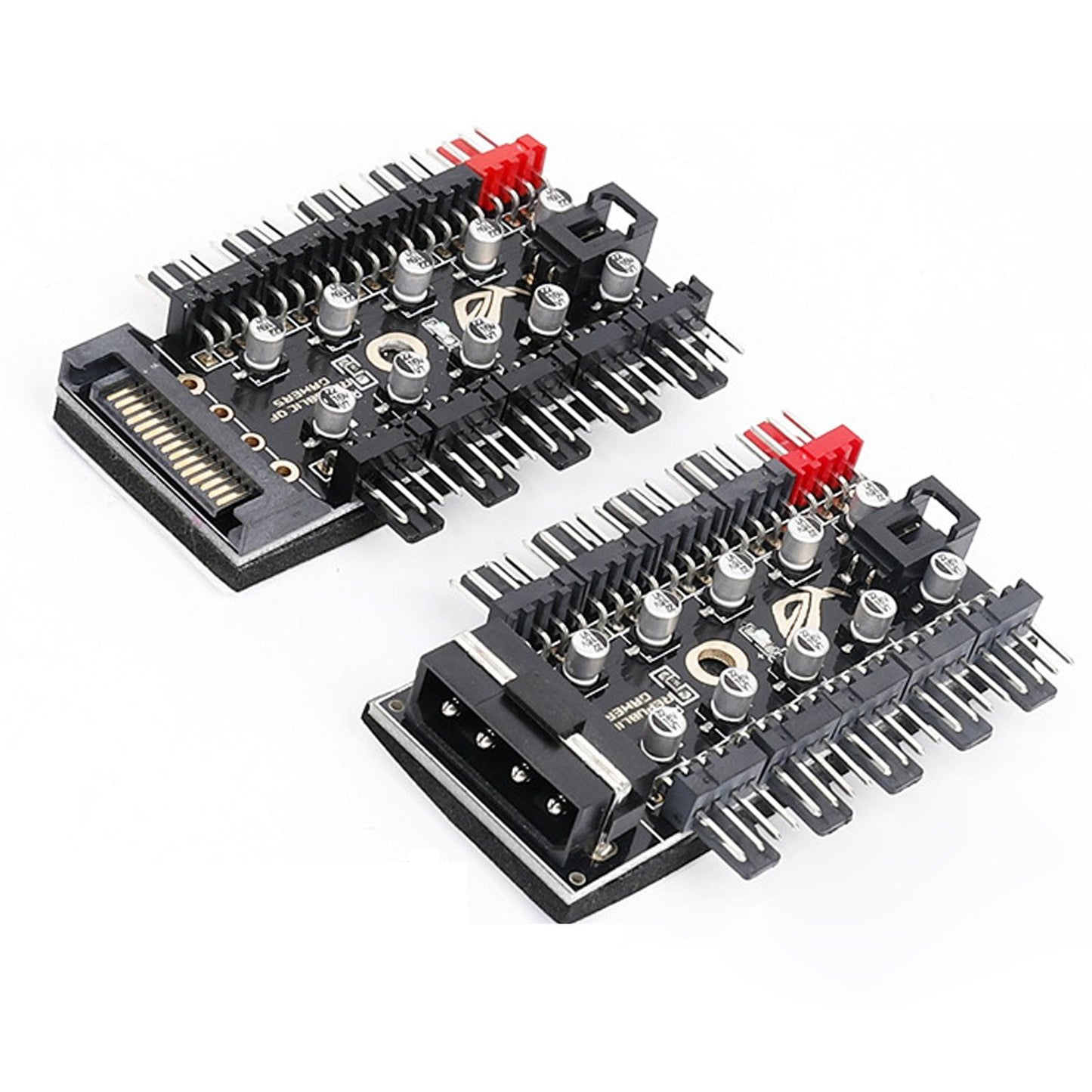 1 to 10 pin PWM Cooler Fan HUB Splitter Extension Socket 12V 4D interface