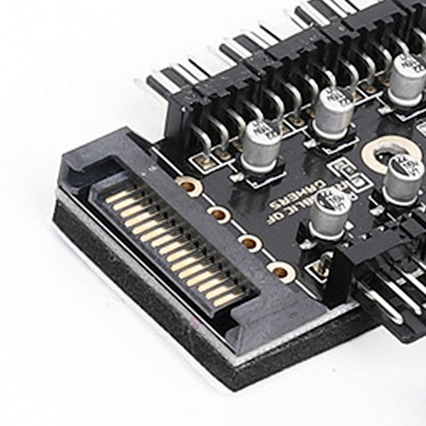 1 to 10 pin PWM Cooler Fan HUB Splitter Extension Socket 12V SATA interface