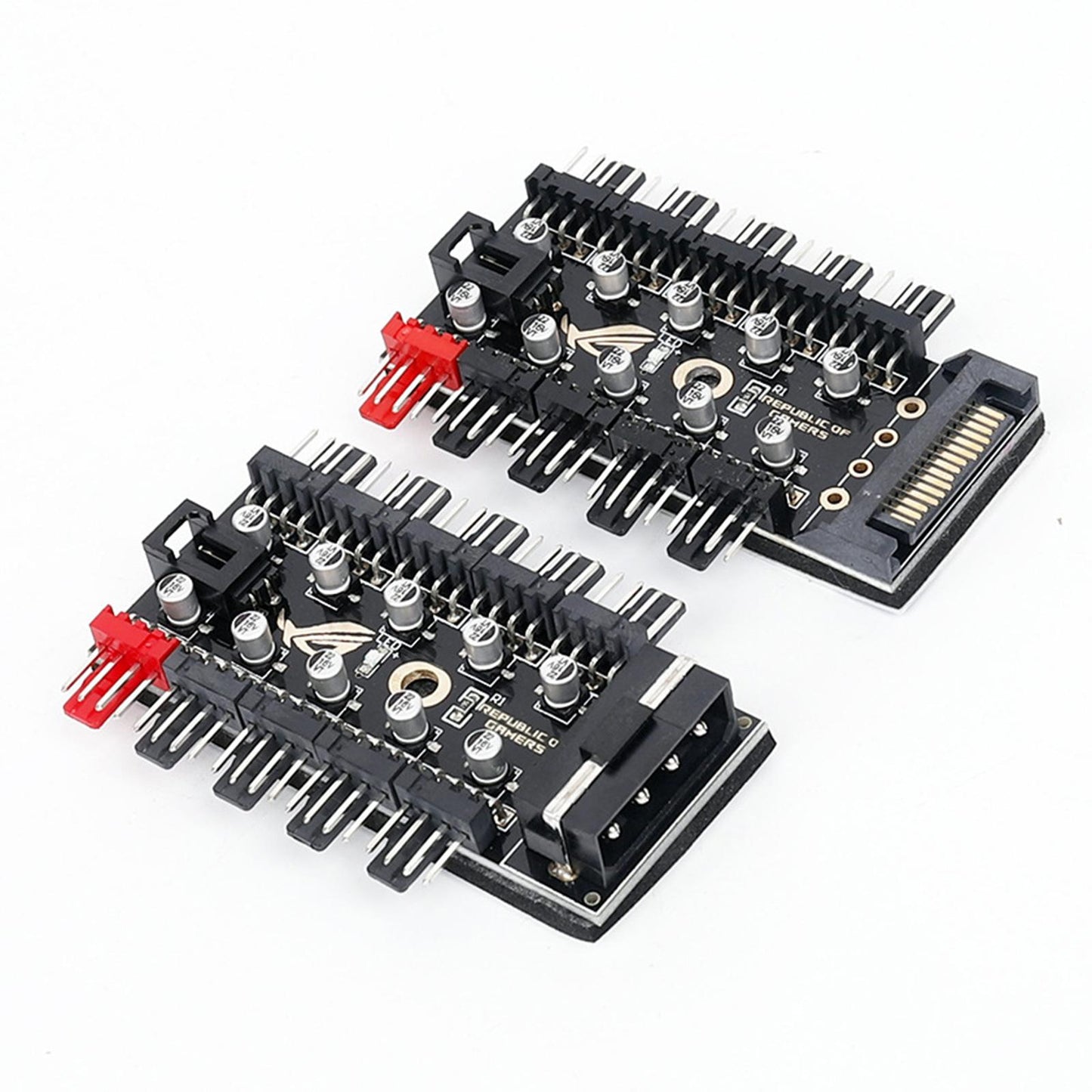 1 to 10 pin PWM Cooler Fan HUB Splitter Extension Socket 12V SATA interface