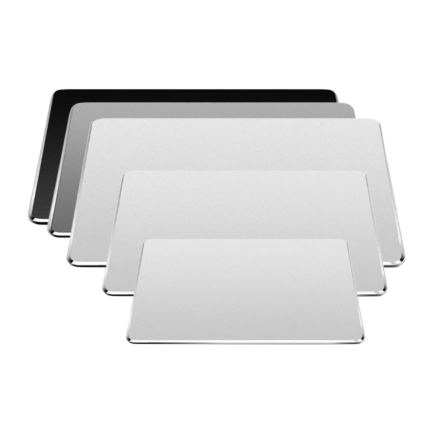 Metal Anti-Slip Mouse Pad Double Side for Gamer 7.87x6.69x0.1inches Silver