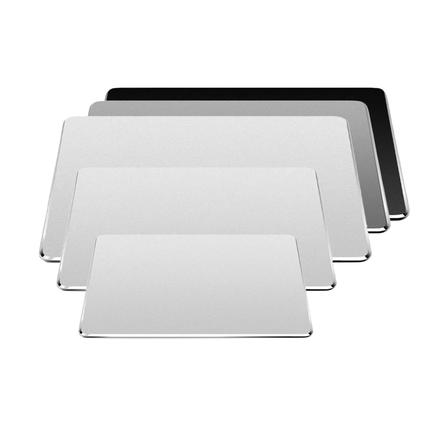 Metal Anti-Slip Mouse Pad Double Side for Gamer 7.87x6.69x0.1inches Silver
