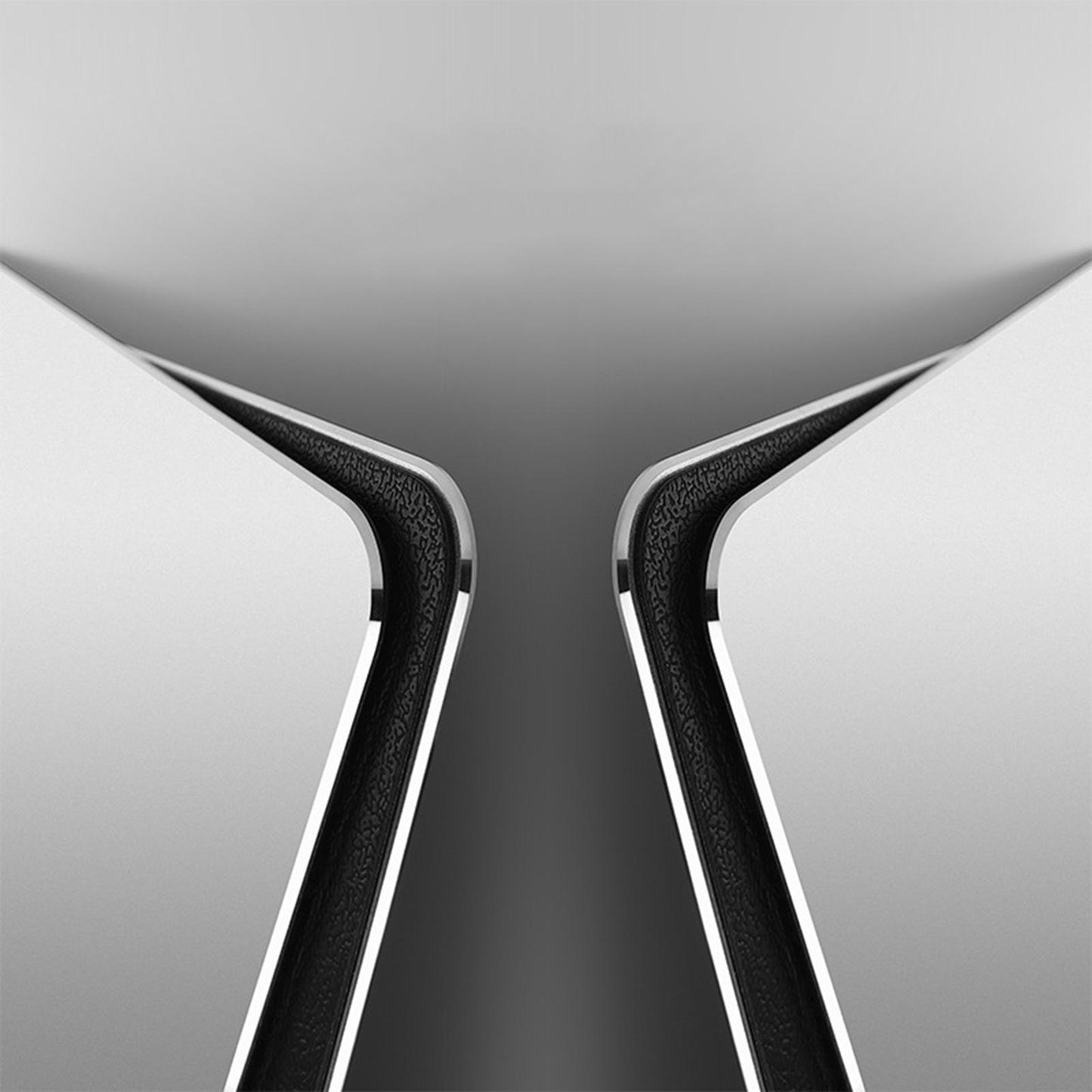 Metal Anti-Slip Mouse Pad Double Side for Gamer 9.05x7.09x0.06inches Silver