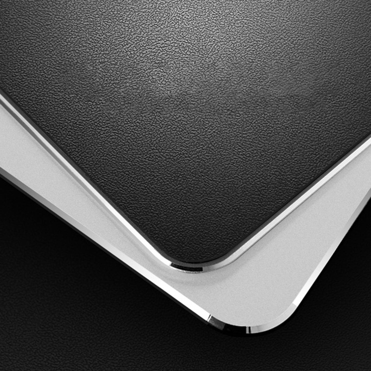 Metal Anti-Slip Mouse Pad Double Side for Gamer 9.45x7.87x0.06inches Gray