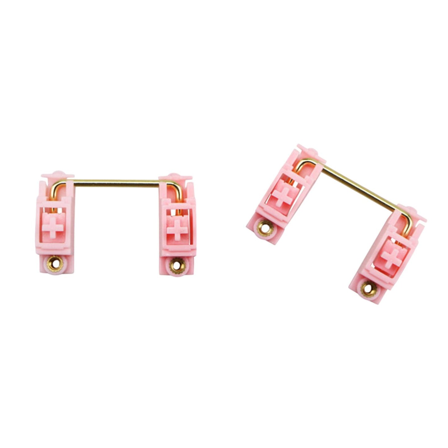 Gold Plated PCB Screw-in Stabilizers 2U 6.25U 8Pcs for 104 108 96 Pink