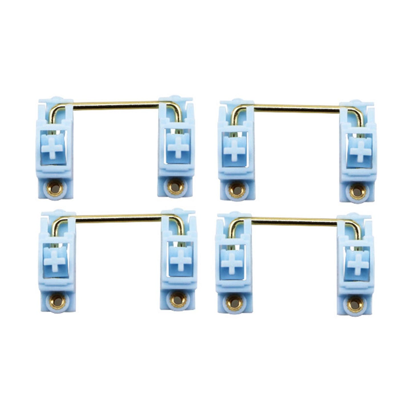 Gold Plated PCB Screw-in Stabilizers 2U 6.25U 5Pcs for 60 87 Blue