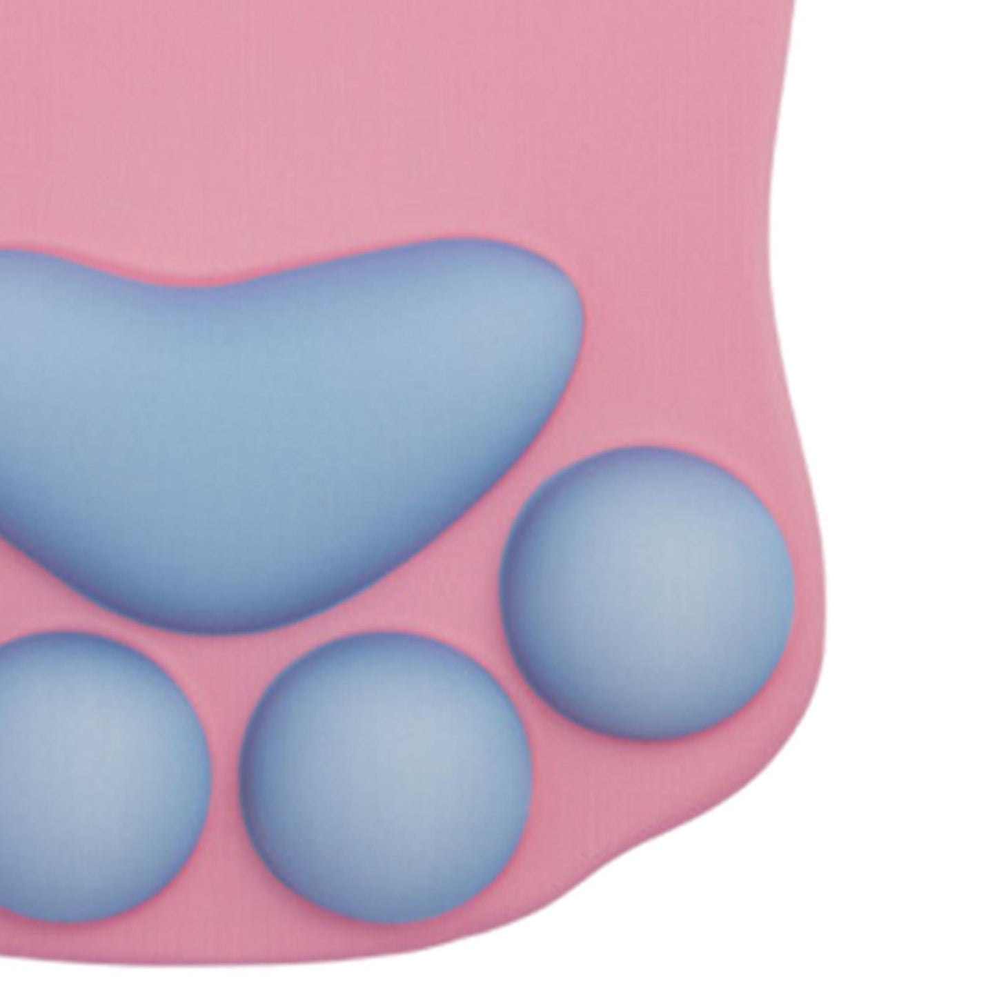 Mouse Pad Cat Paw with Wrist Support for Home Office Comfortable pink