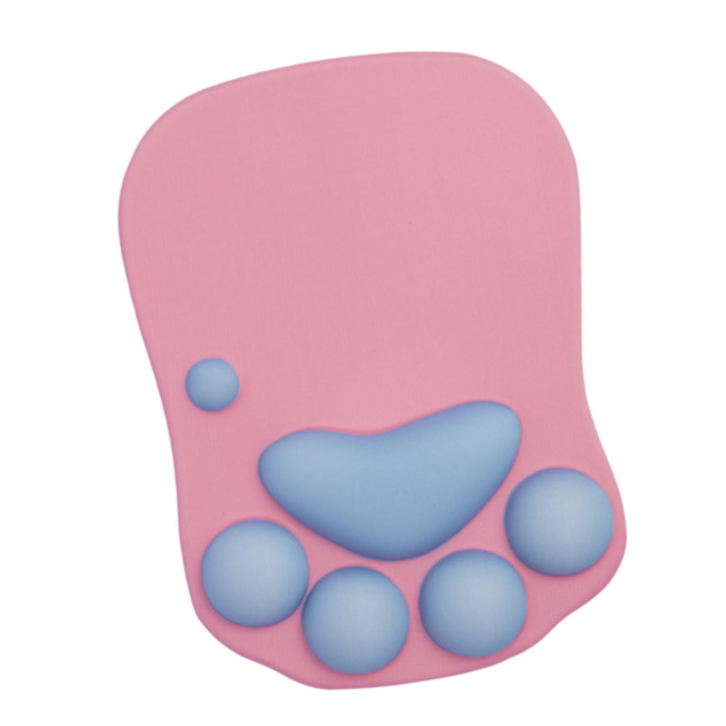 Mouse Pad Cat Paw with Wrist Support for Home Office Comfortable pink