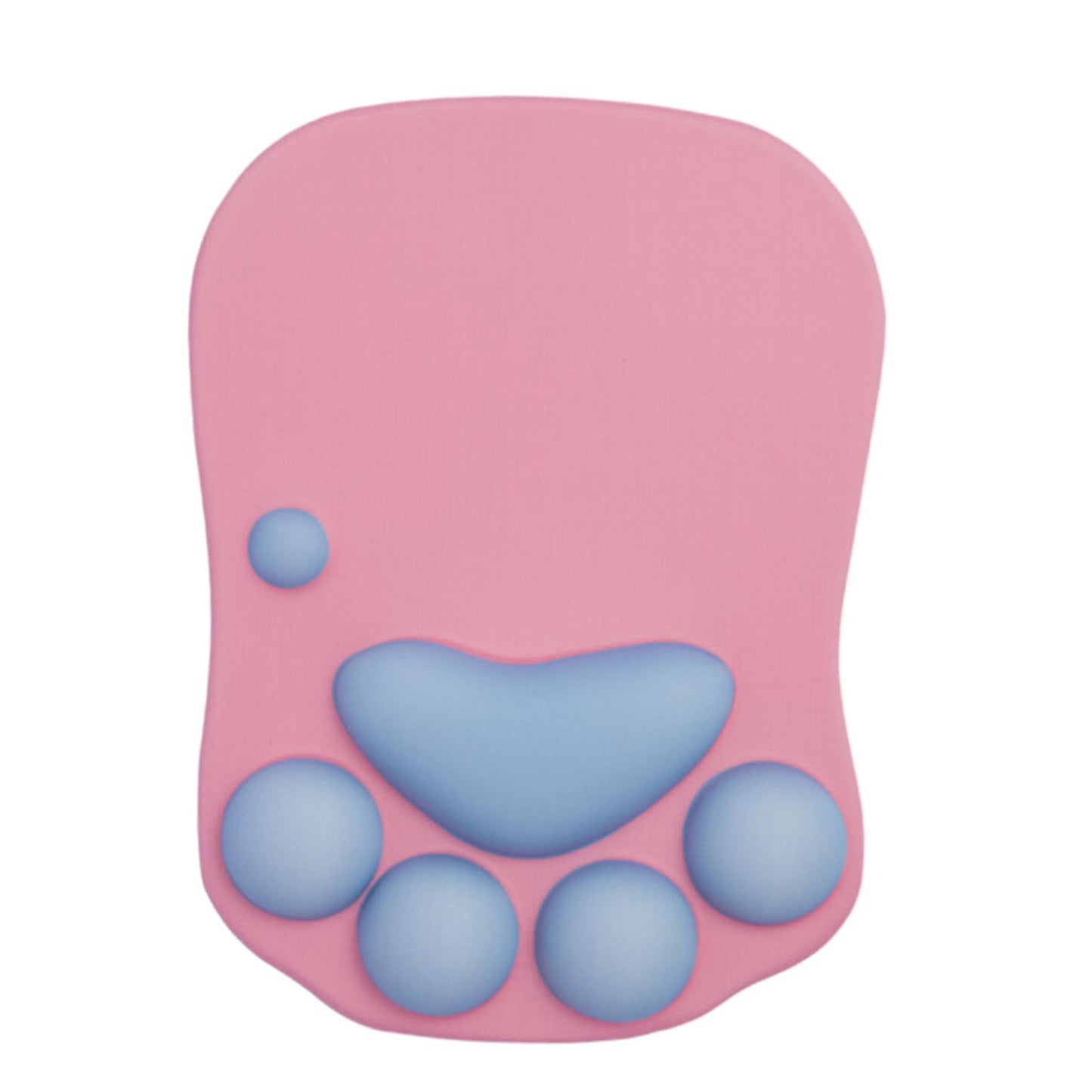Mouse Pad Cat Paw with Wrist Support for Home Office Comfortable pink