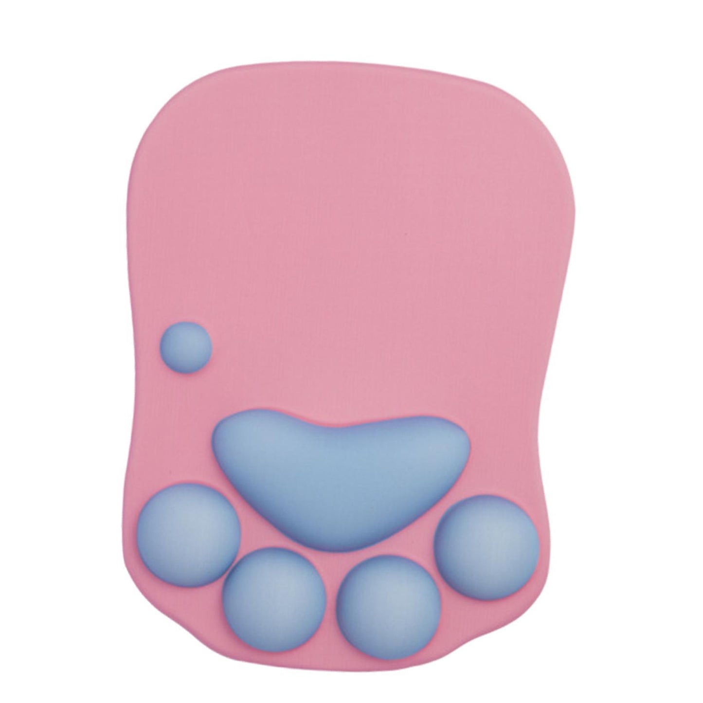 Mouse Pad Cat Paw with Wrist Support for Home Office Comfortable pink