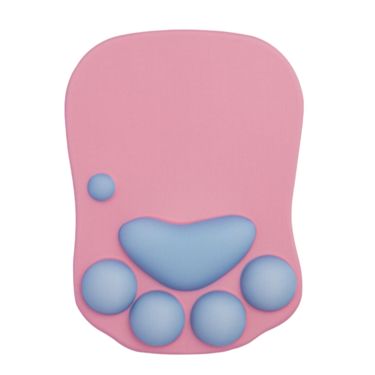Mouse Pad Cat Paw with Wrist Support for Home Office Comfortable pink
