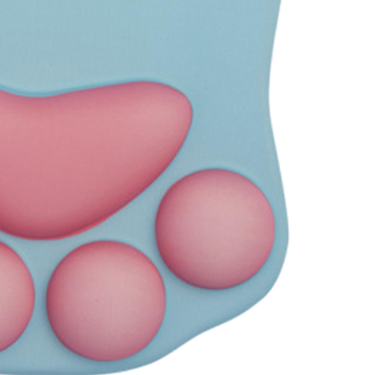 Mouse Pad Cat Paw with Wrist Support for Home Office Comfortable cyan