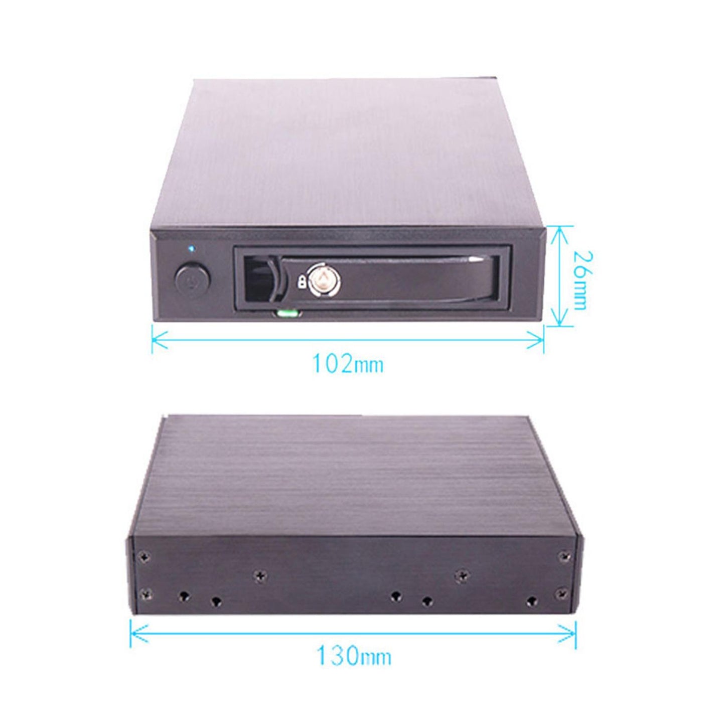 2.5 Aluminum Internal SATA Backplane Enclosure 2.5 SATA HDD/SSD Enclosure"