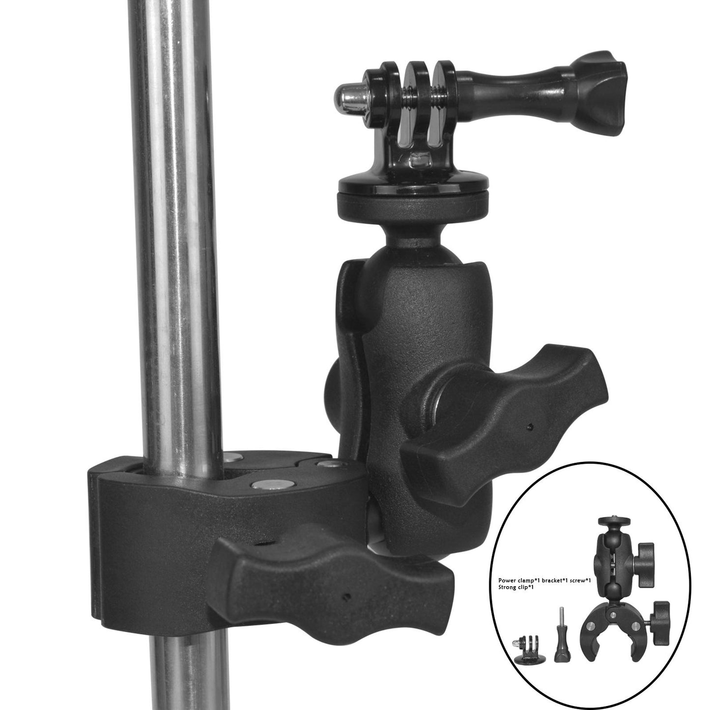 Camera Clamp Mount Expansion Base Adapter for GoPro Hero 8 Cameras Set A