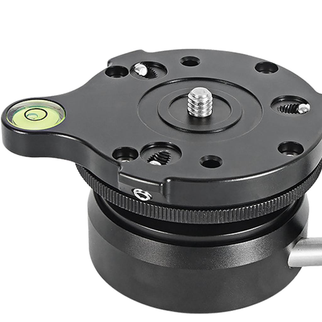 Tripod Leveling Base for Canon Tripods Monopods Bottom 0.25inch screw