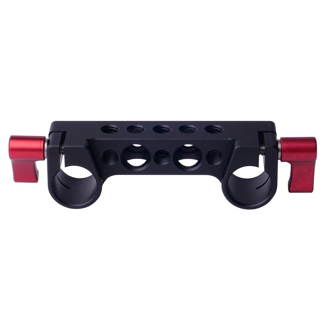 WARAXE 1970 Dual Railblock Connector Support Bracket for 15mm Rail Rod Support System (Grey)