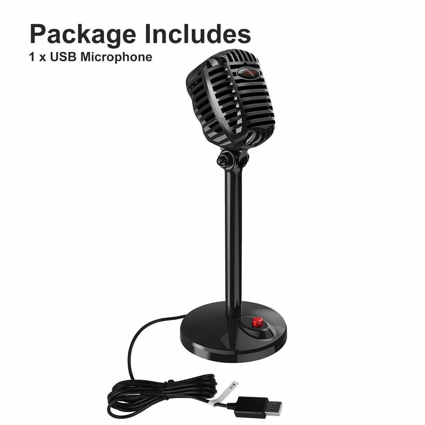 PC Microphone Studio Condenser Recording Microphone Vocal Singing Mic Stand