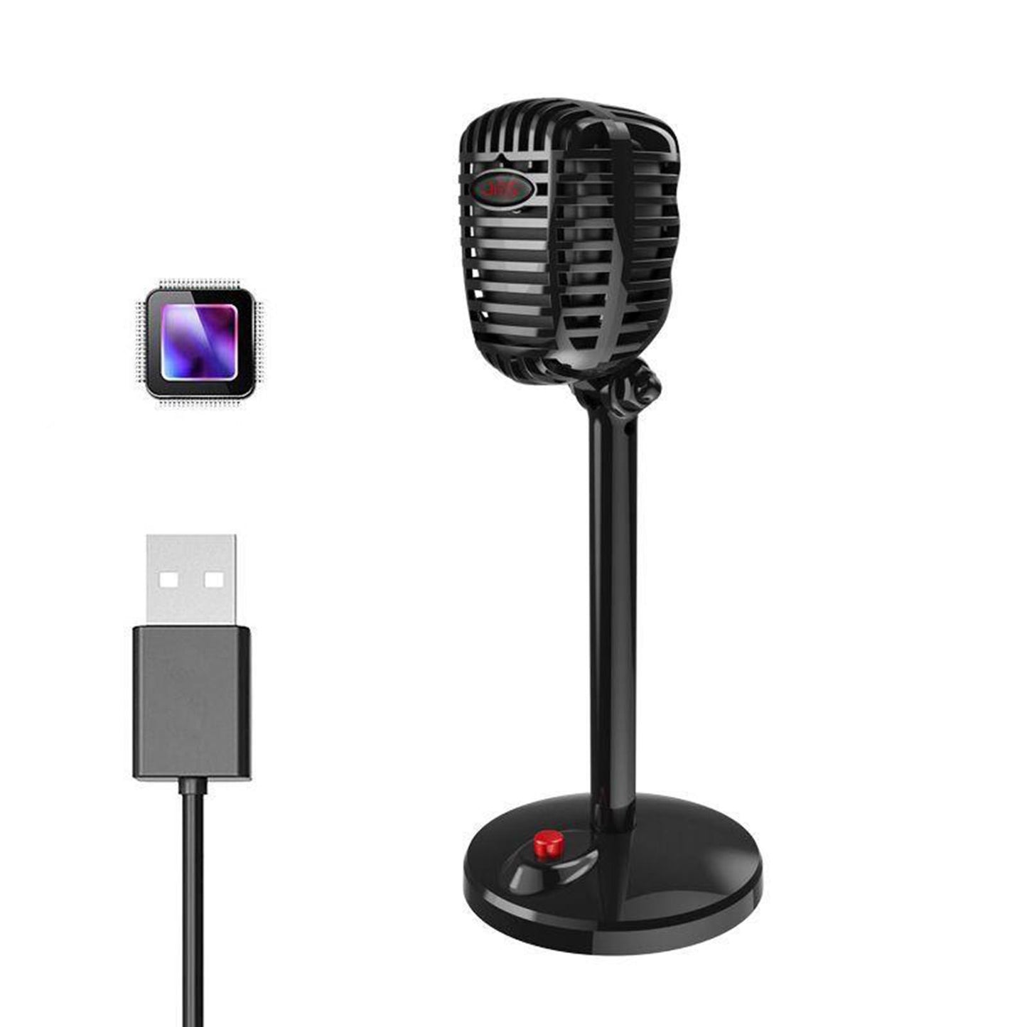 PC Microphone Studio Condenser Recording Microphone Vocal Singing Mic Stand