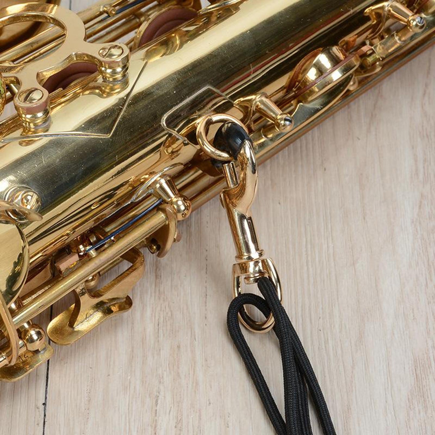 Alto Soprano Saxophone Neck Strap Sax Neckstrap Soft Leather Padded Rubber