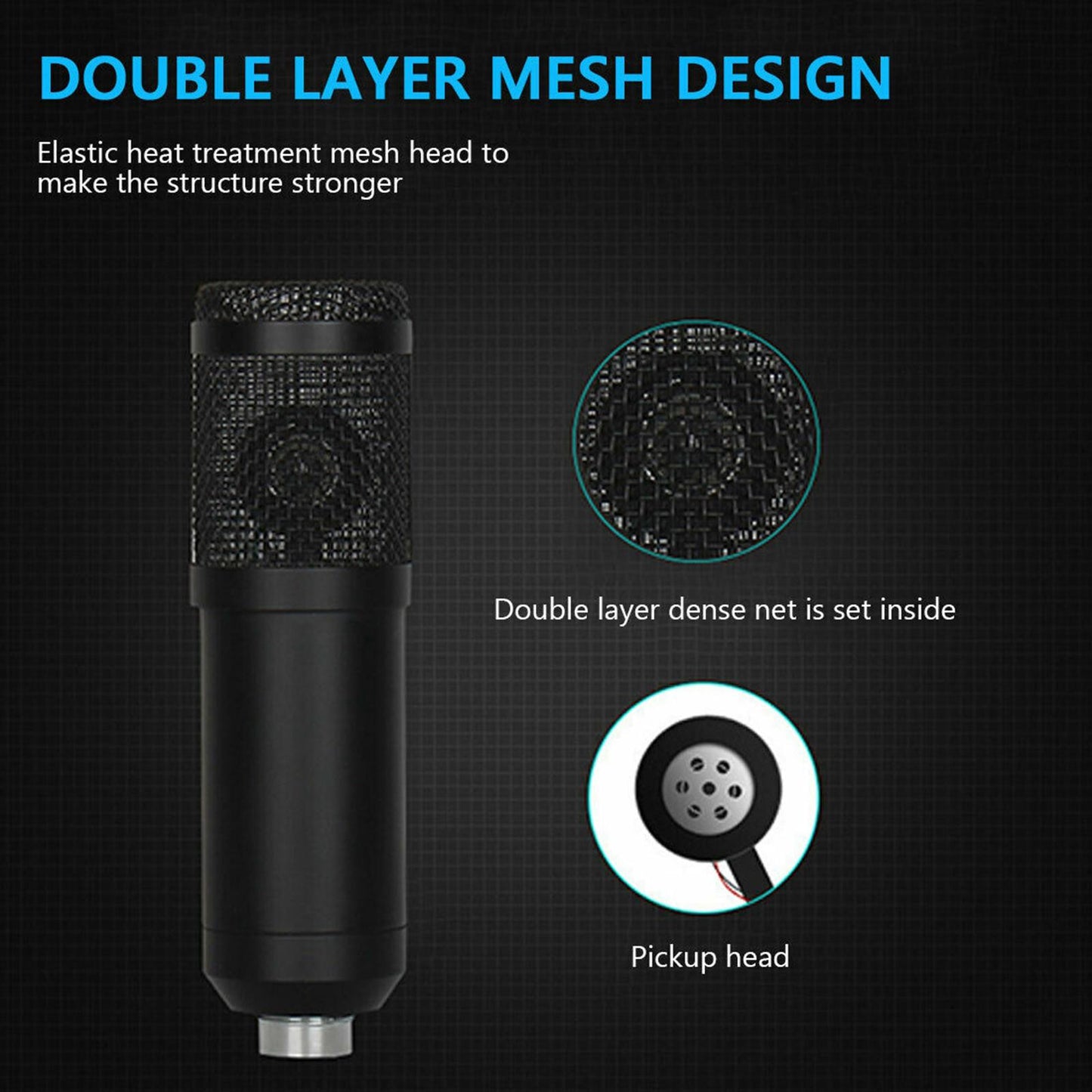 Broadcasting Studio Recording Condenser Microphone Kit Computer Cardioid Mic