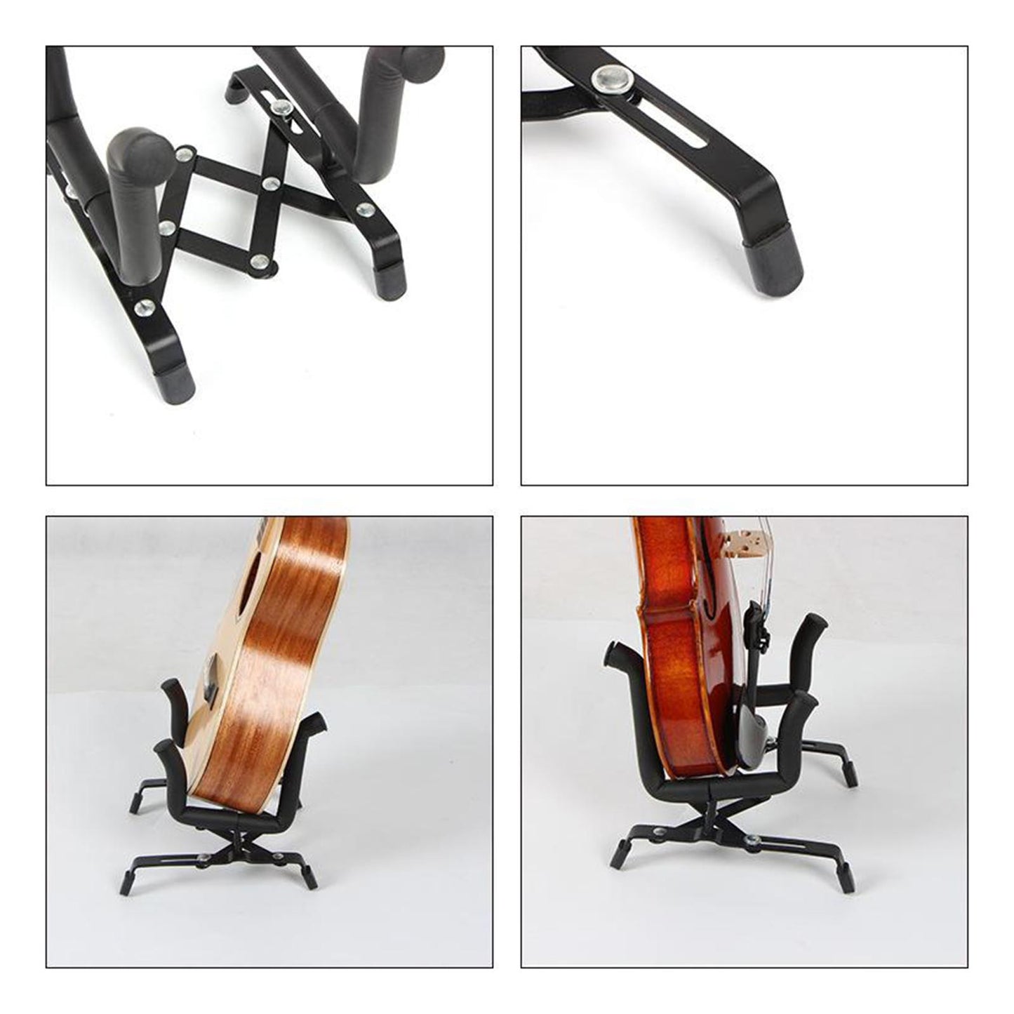 Adjustable Ukulele Stand Universal for Violin Ukulele Shelf Pad Foam Protect