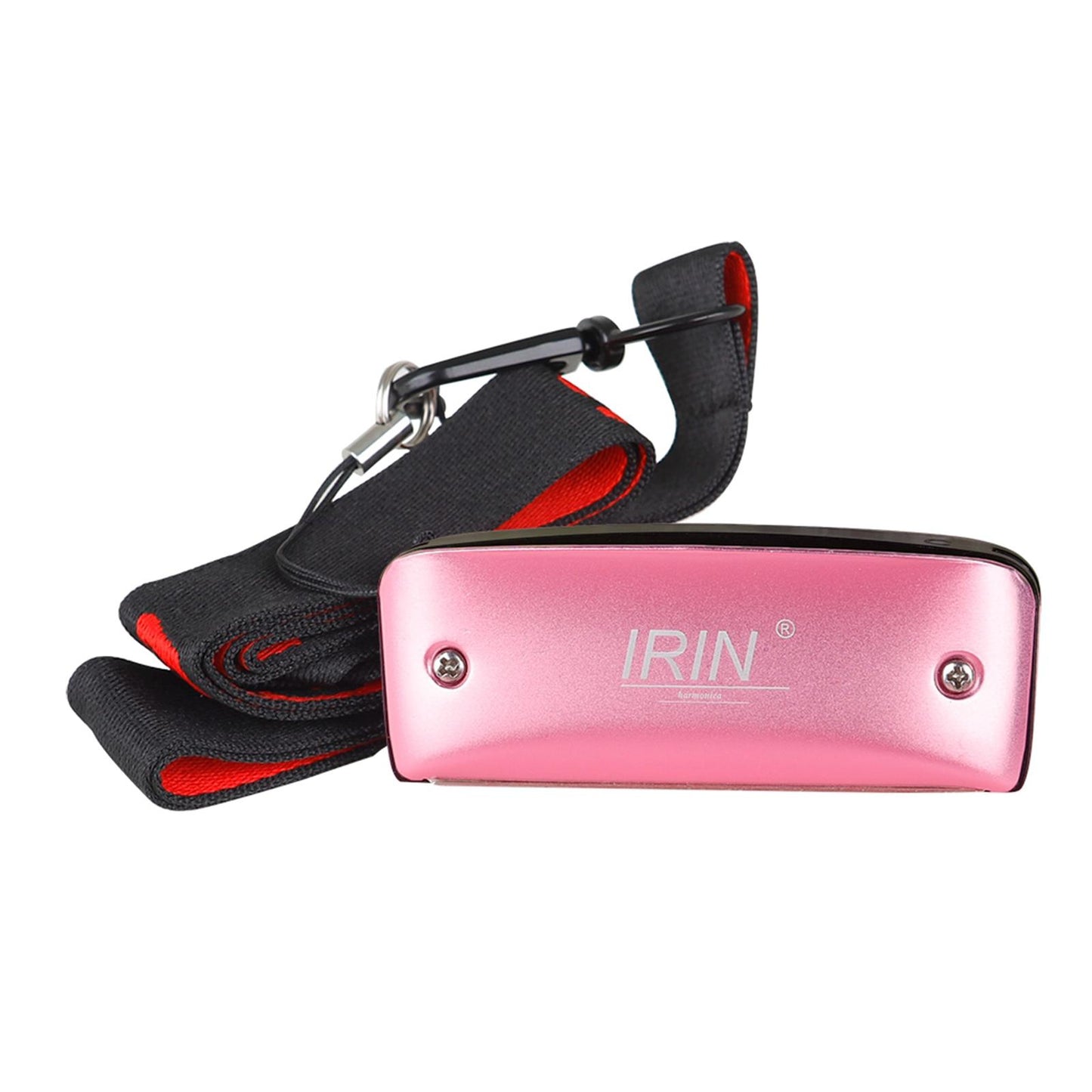14 Tone Harmonica and Neck Strap Gift for Beginners Students Musical Lovers pink