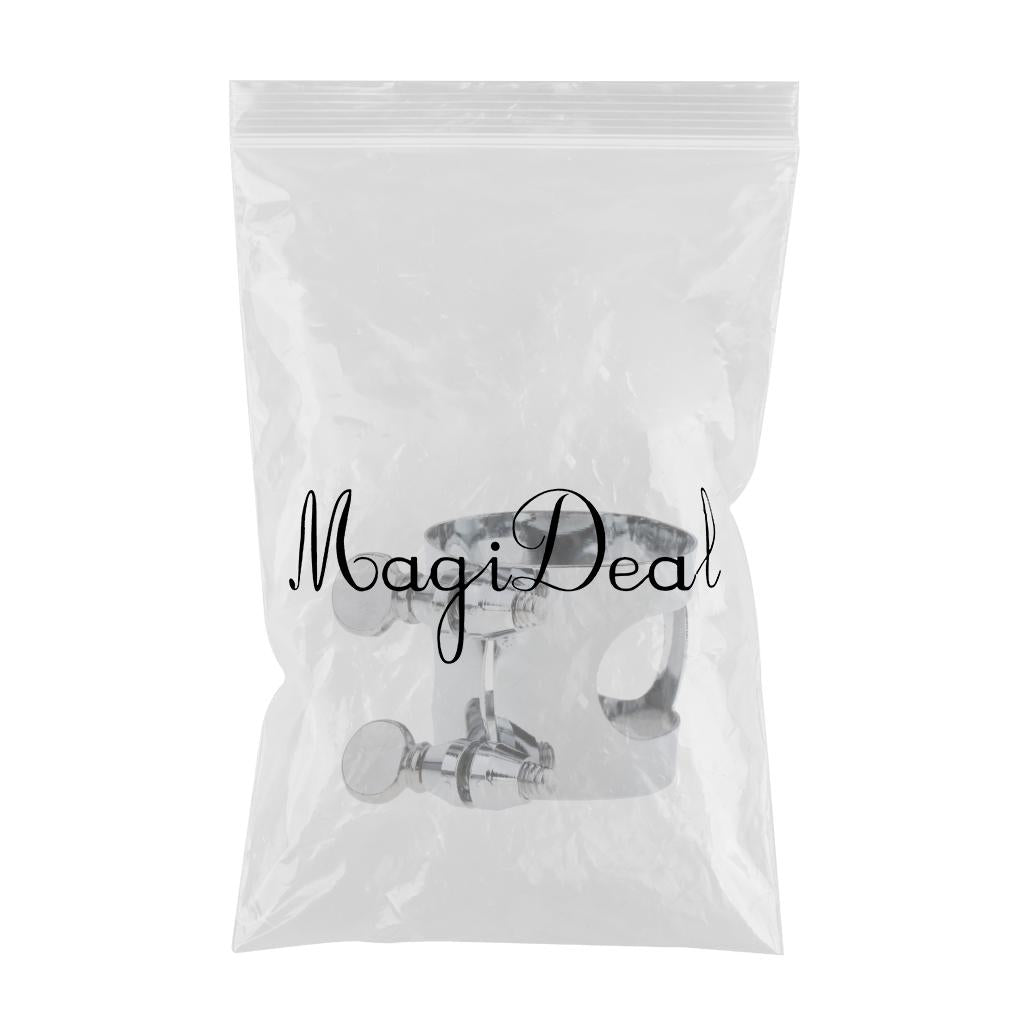 Alto Saxophone Mouthpiece Ligature Metal Clip Fastener Double Screws Adjust