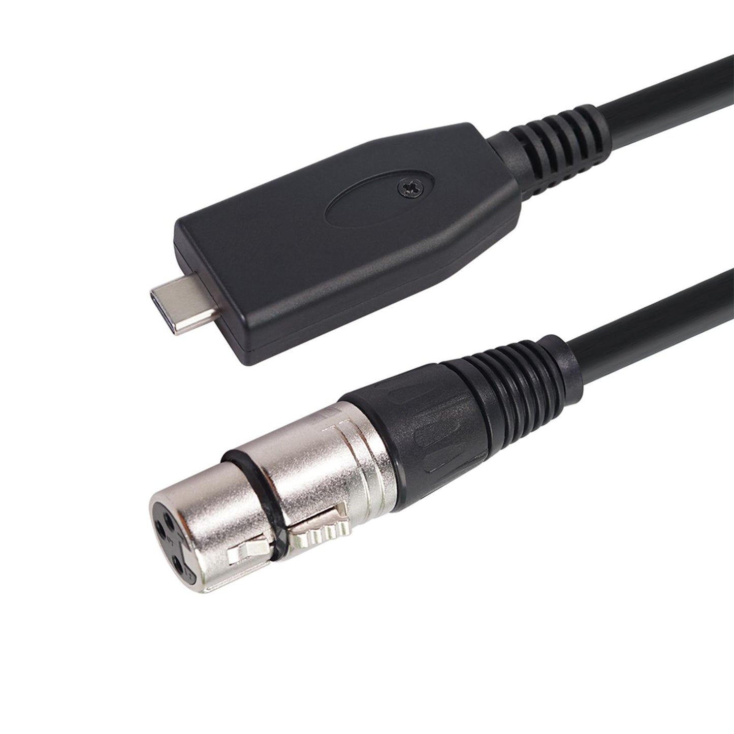 Audio Adapter 3 Pin XLR Female to 2.0 Type C USB Connector Microphone Mic 2m