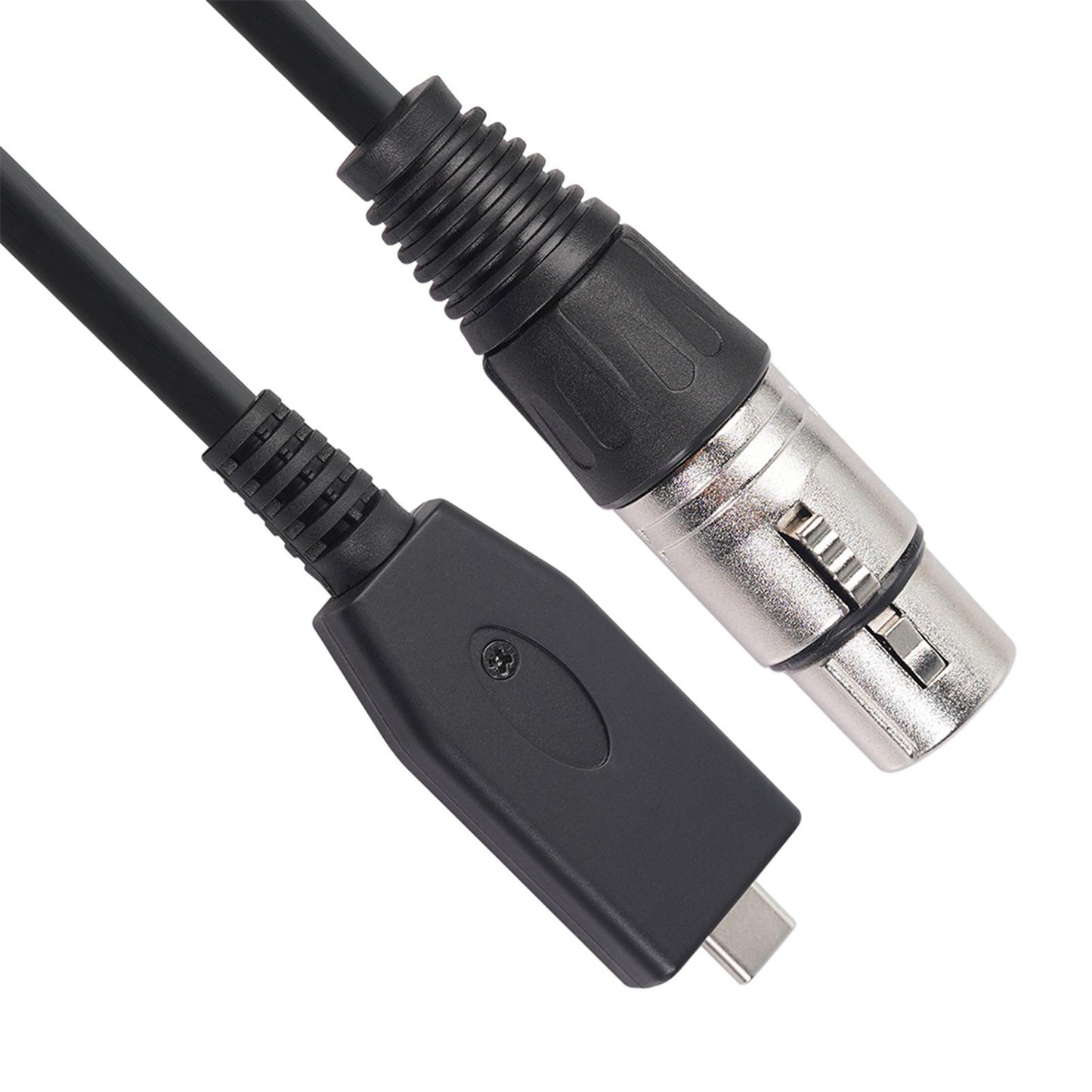Audio Adapter 3 Pin XLR Female to 2.0 Type C USB Connector Microphone Mic 2m