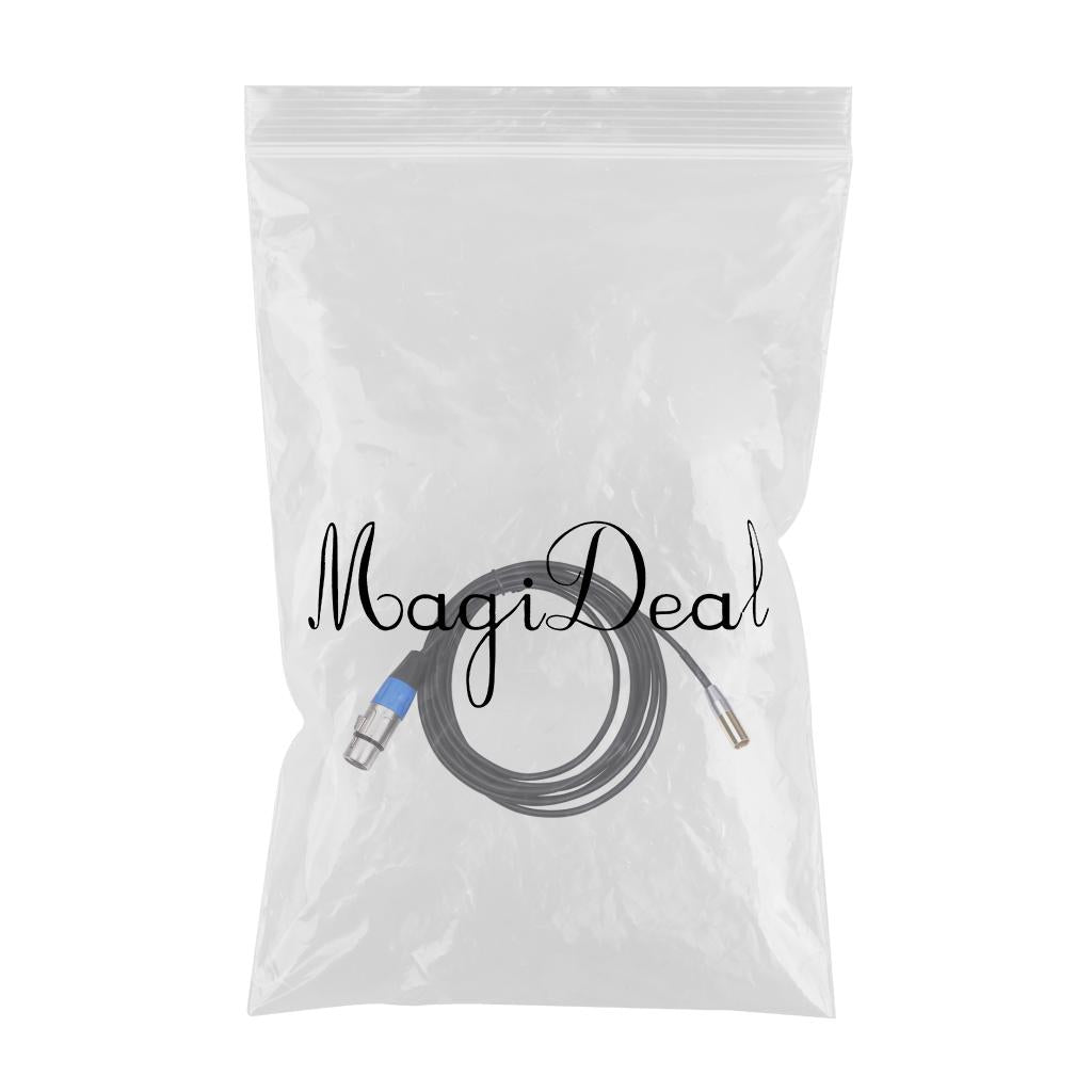 Mini XLR Male to 3-pin XLR Female Audio Cable for Microphones & Mixers 3m