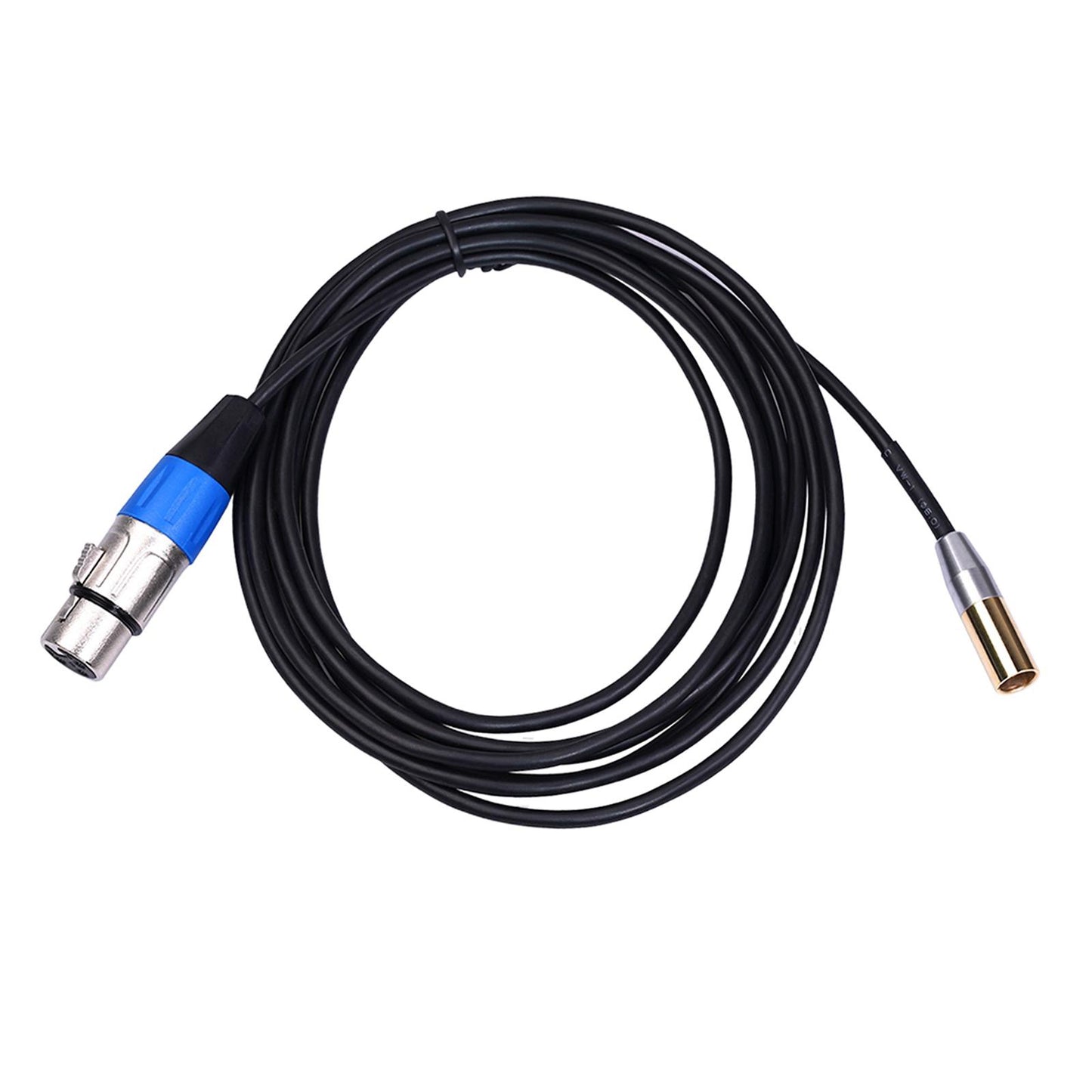 Mini XLR Male to 3-pin XLR Female Audio Cable for Microphones & Mixers 3m