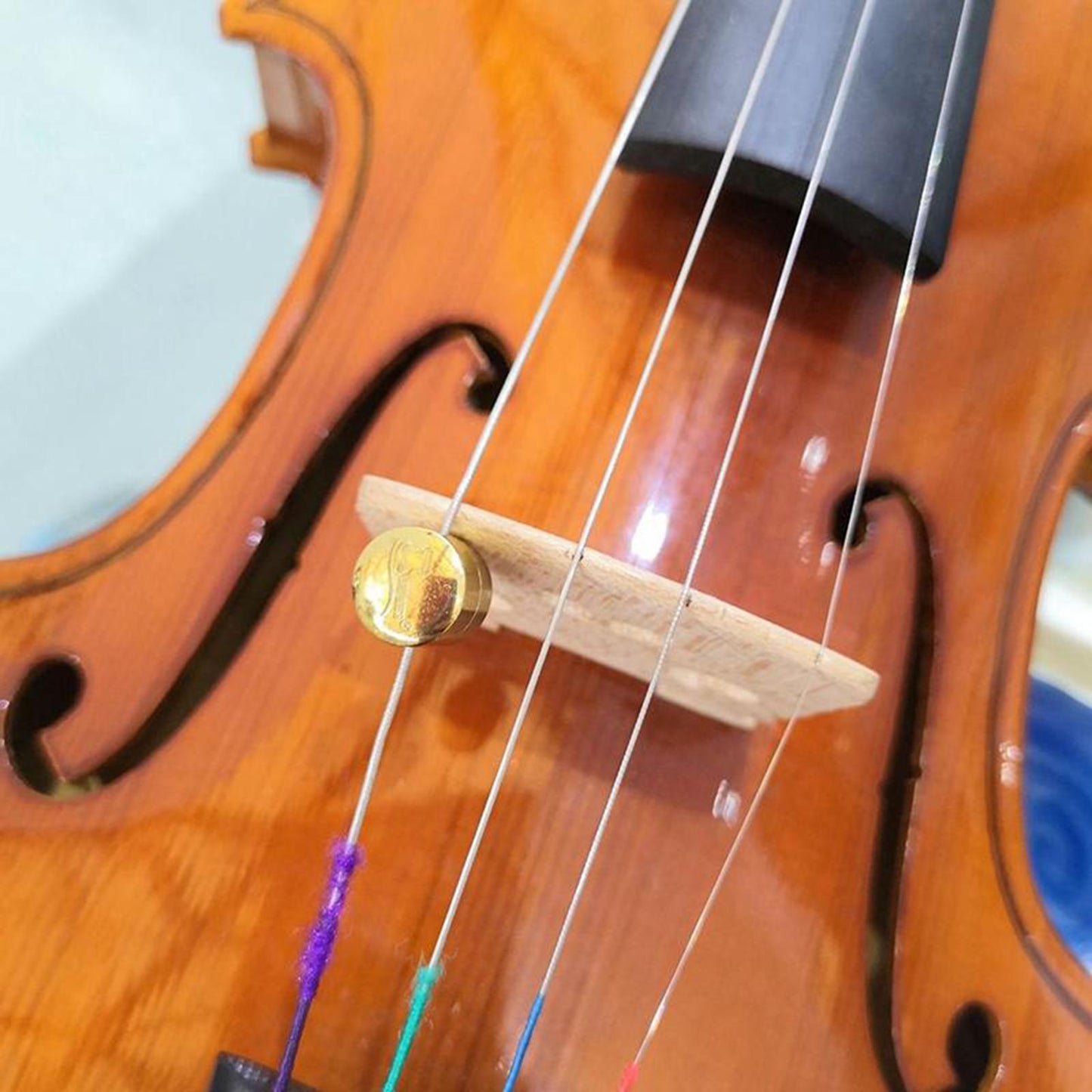 1x Brass Button Type 1/4-4/4 Wolf Tone Eliminator Tone Adjuster Violin