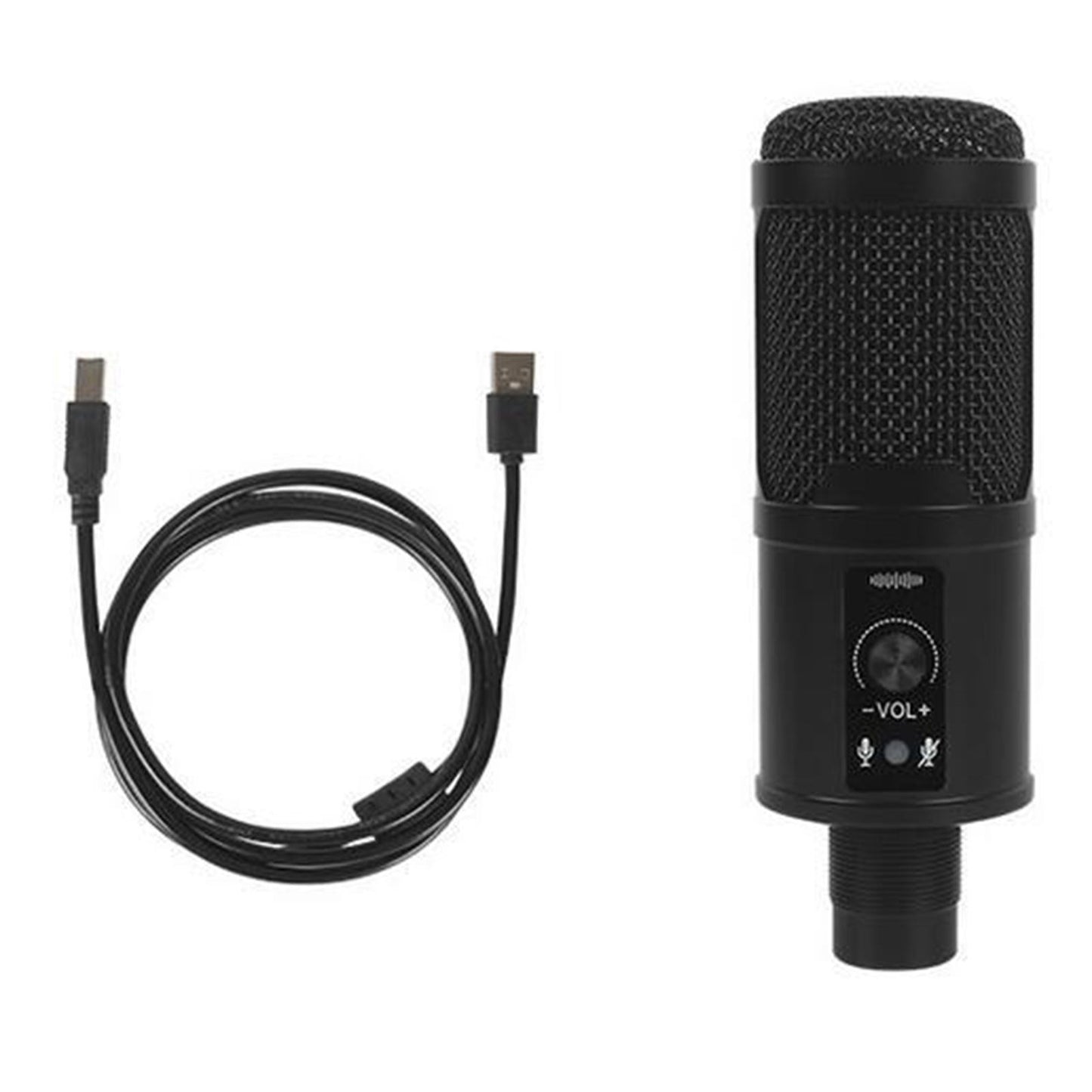 USB Microphone Kit with Mute Key Condenser Computer Cardioid Mic Recording