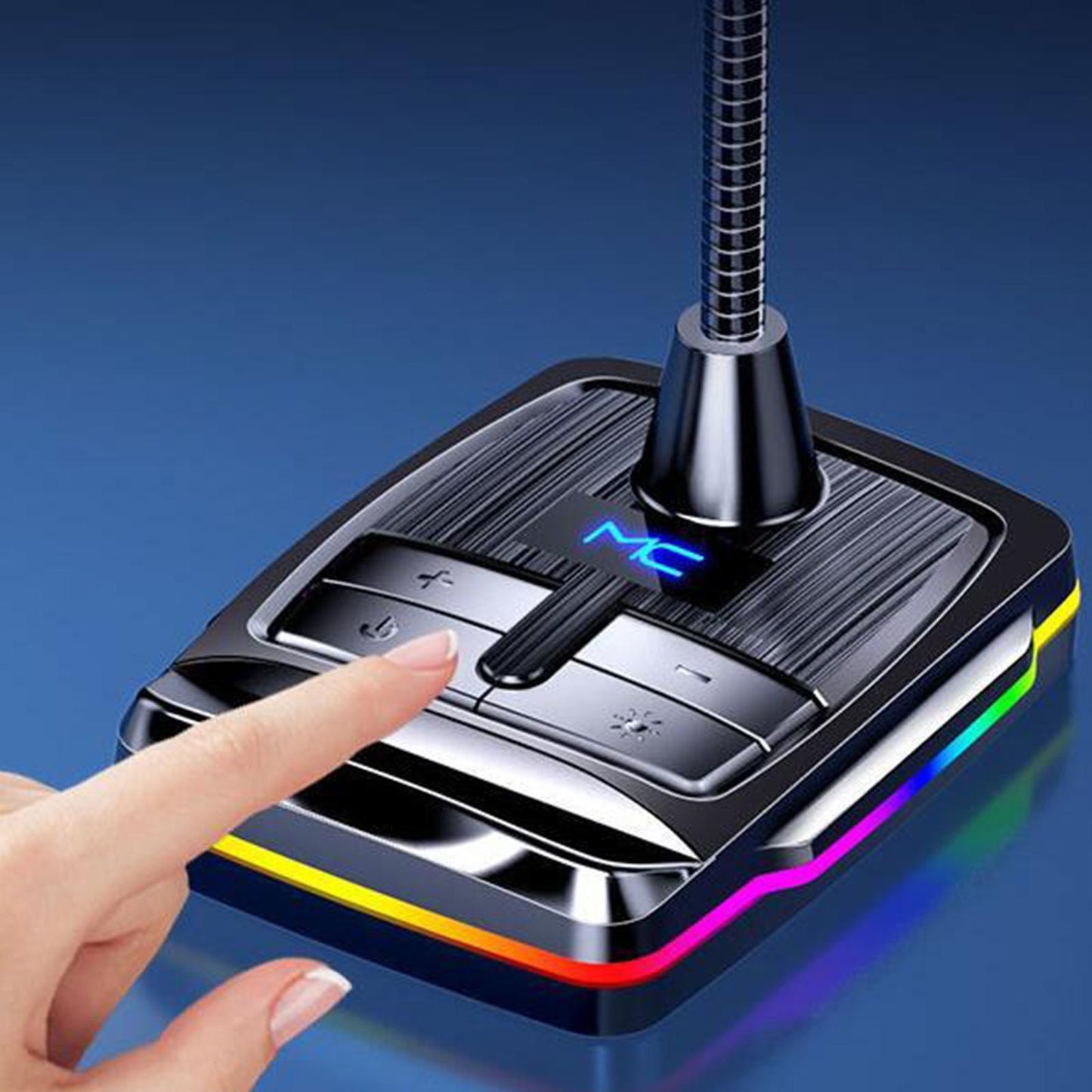 Desktop Stand Microphone Flexible Adjustable Gooseneck Style 3