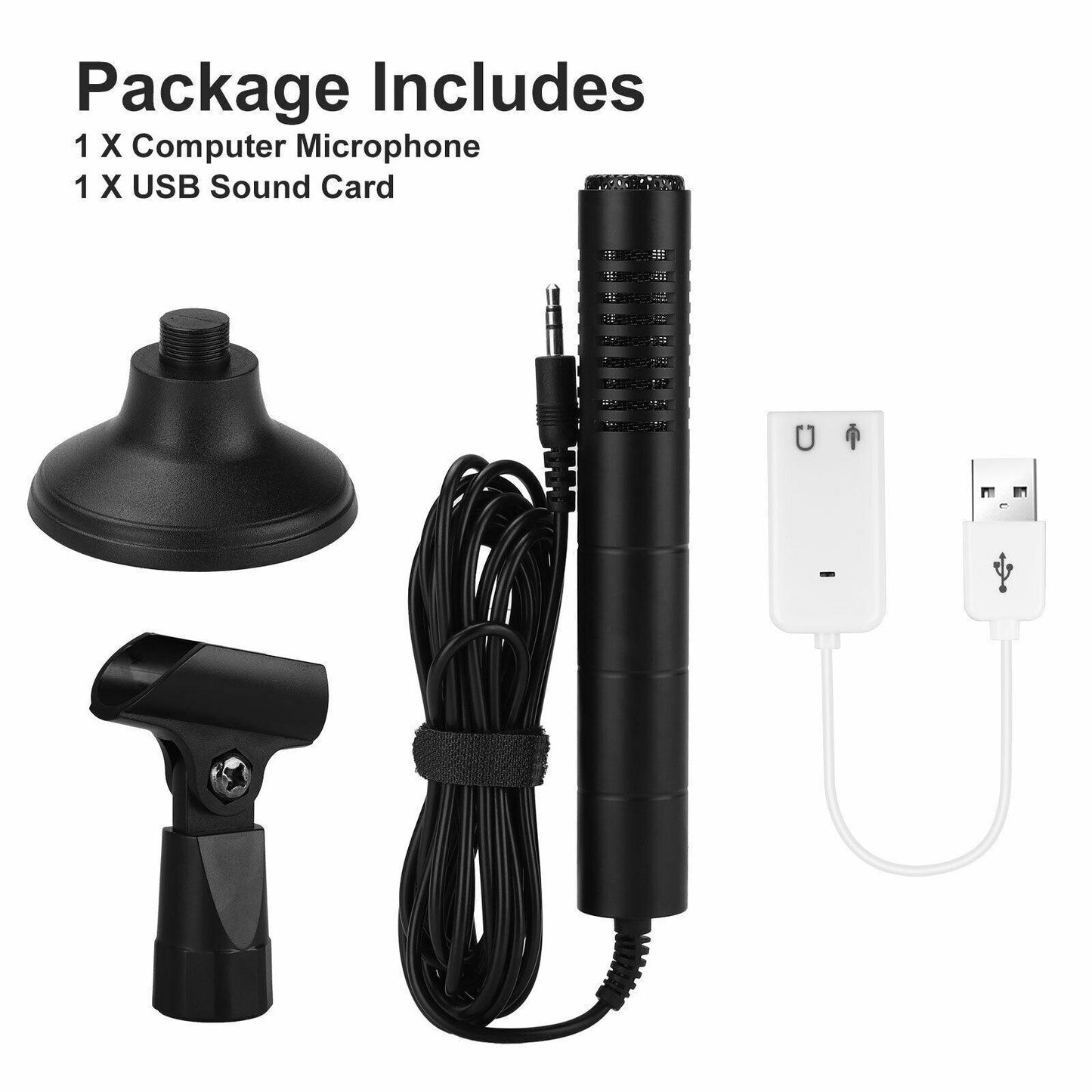 USB Condenser Microphone Professional Cardioid Computer Mic for Recording Style2