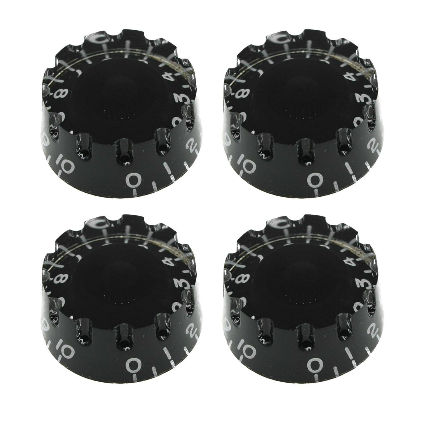 4PCS Guitar Tone Volume Speed Knobs for LP Electric Guitar Black