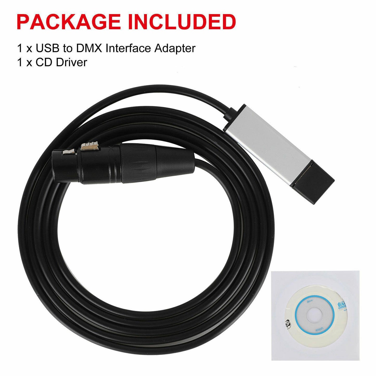 USB to RS485 XLR Female DMX512 XLR Computer PC Stage Studio Cable 1.8m