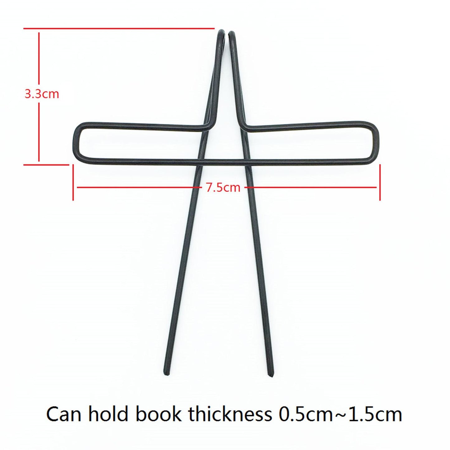 Music Paper Book Holder Durable Music Sheet Clip for Musicians, Easy to Use Black
